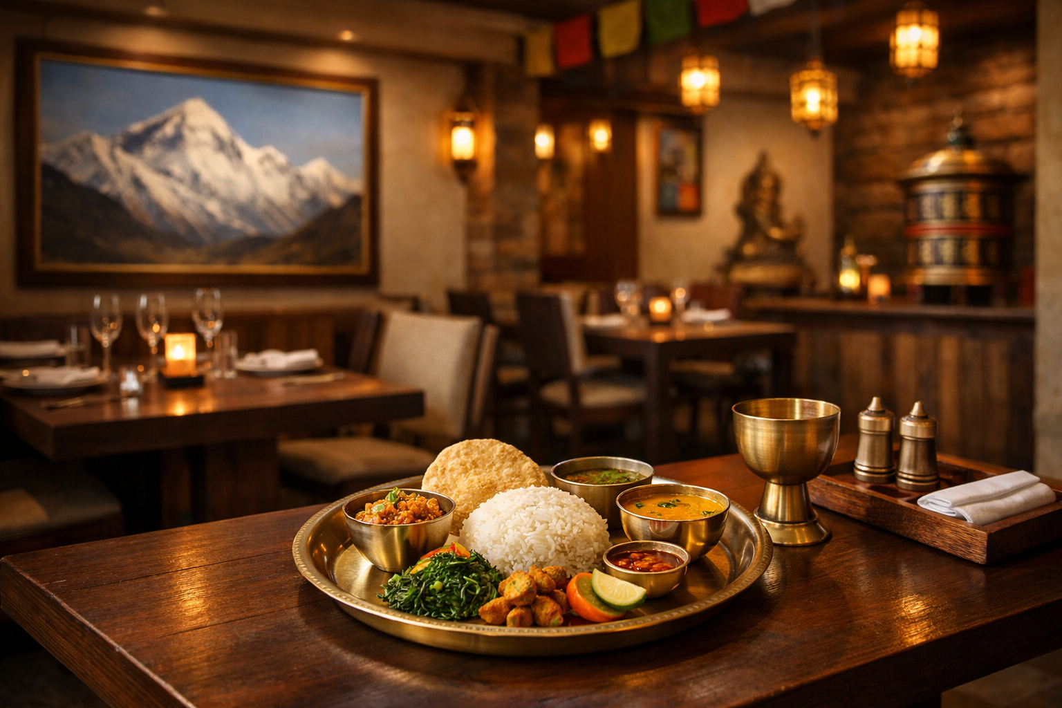 Restaurang Interiör och mat